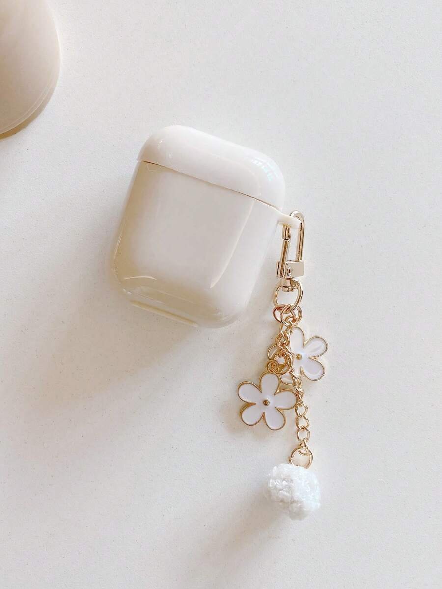 Funda de silicona líquida con diseño minimalista de flor compatible con el estuche de protección de , auriculares Bluetooth de Apple - Imagen 5