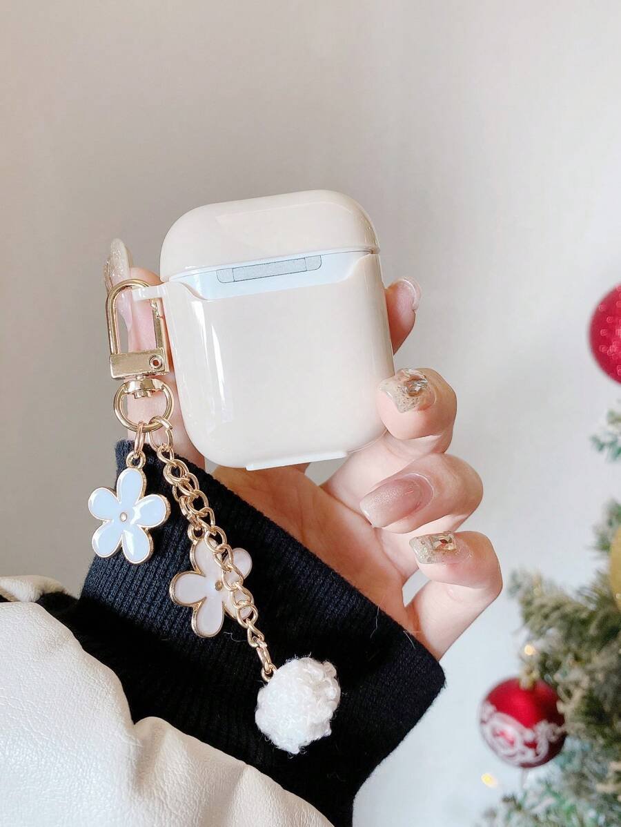 Funda de silicona líquida con diseño minimalista de flor compatible con el estuche de protección de , auriculares Bluetooth de Apple - Imagen 6