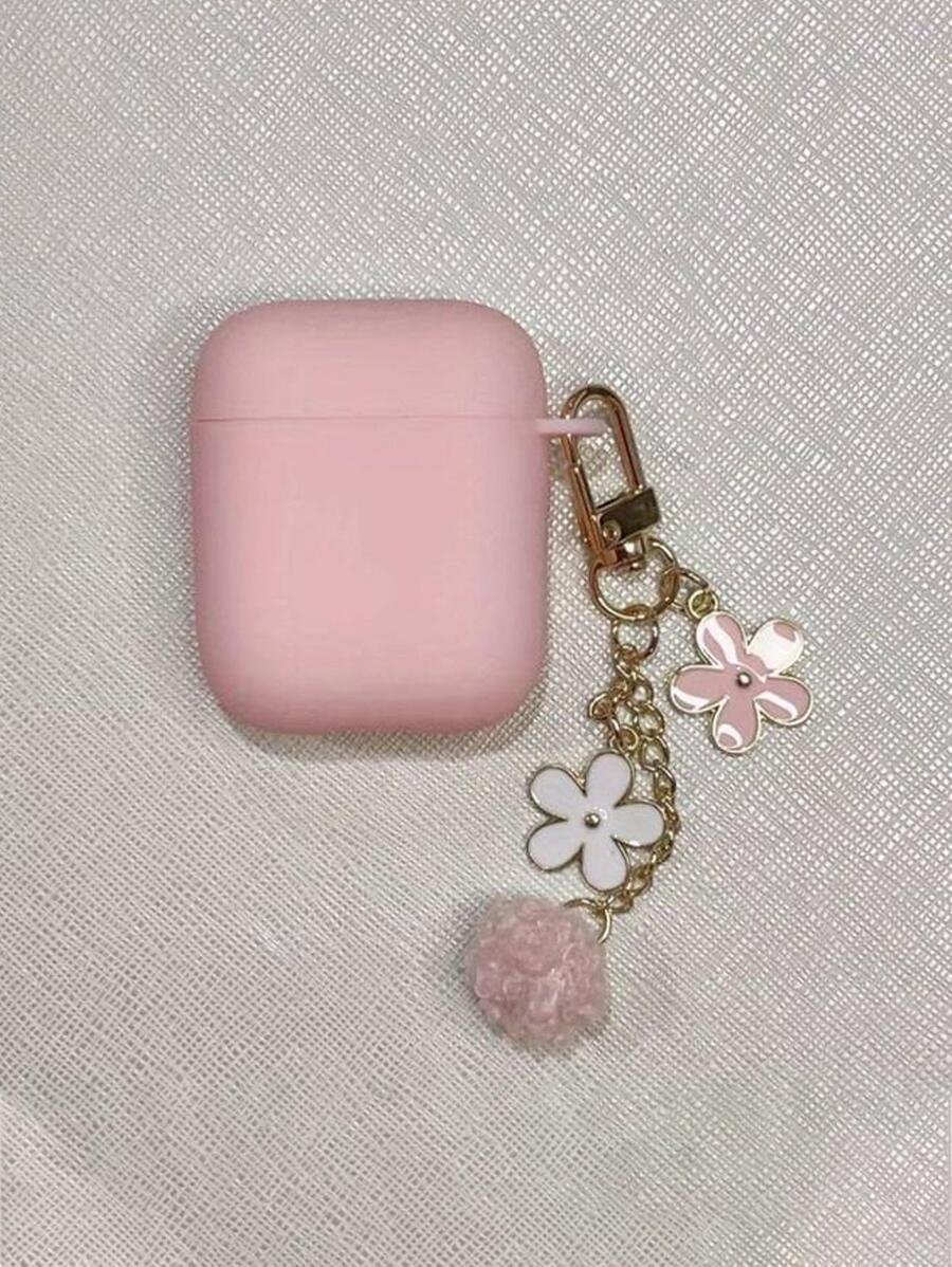 Funda de silicona líquida con diseño minimalista de flor compatible con el estuche de protección de , auriculares Bluetooth de Apple - Imagen 15