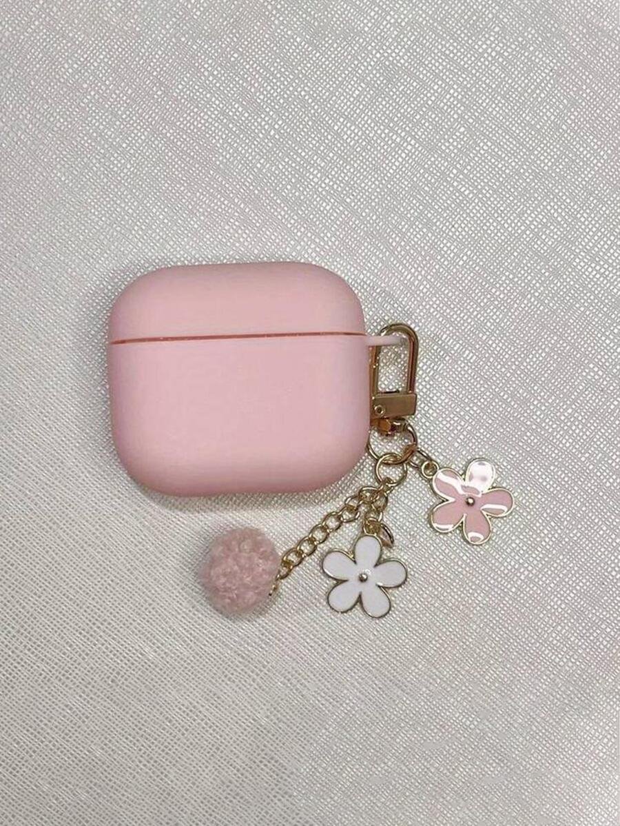 Funda de silicona líquida con diseño minimalista de flor compatible con el estuche de protección de , auriculares Bluetooth de Apple - Imagen 17