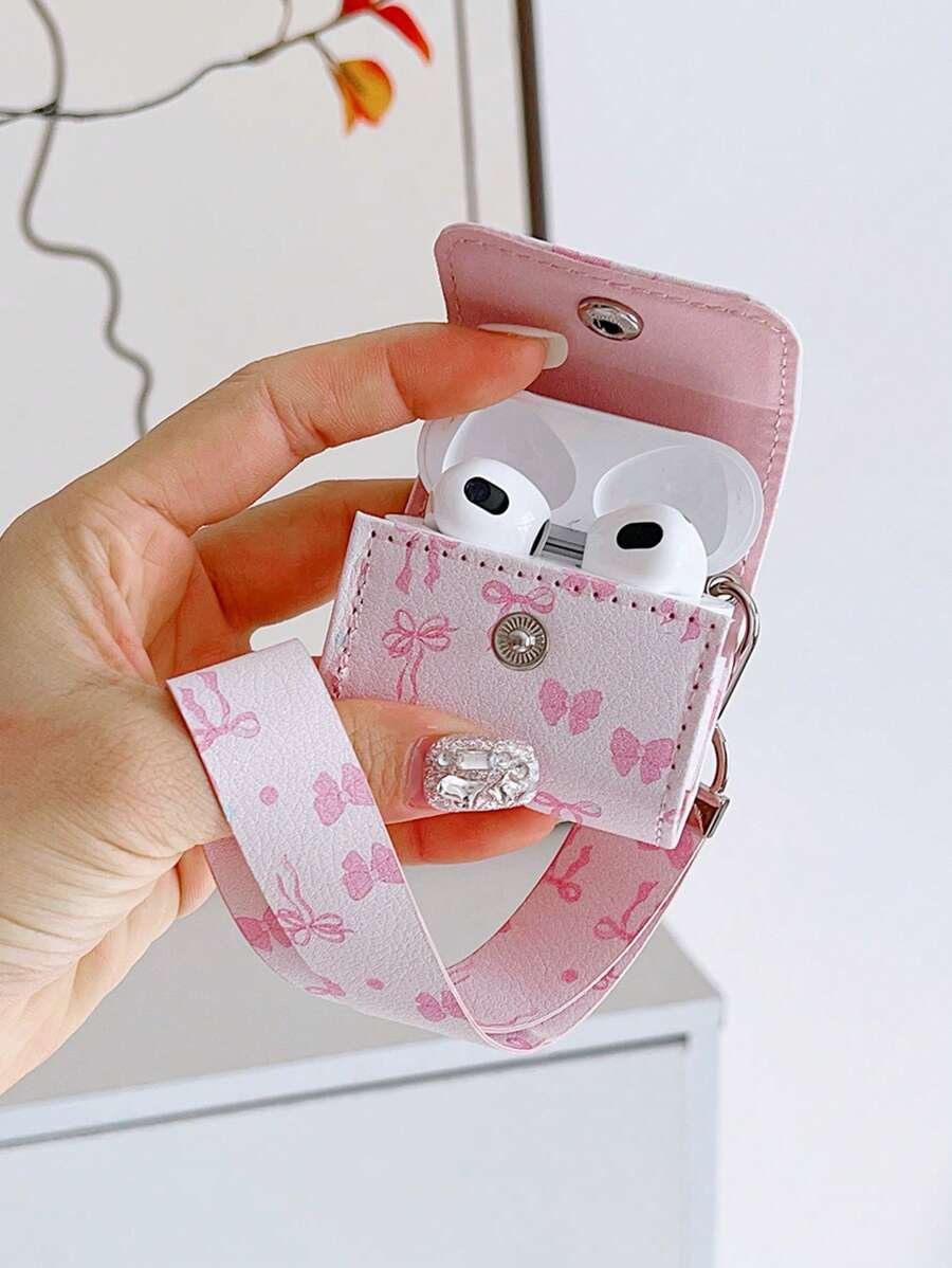 Funda protectora con lazo en forma de corazón rosa para Apple 4, tapa abatible para Pro 2, 1/3, funda para el Body completo - Imagen 3