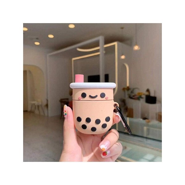 Estuche de silicona para AirPods 1/2 Pro y AirPod 3 con diseño de taza de té con leche de dibujos animados 3D - ¡Perfecto! - Imagen 3