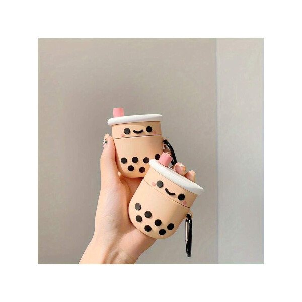 Estuche de silicona para AirPods 1/2 Pro y AirPod 3 con diseño de taza de té con leche de dibujos animados 3D - ¡Perfecto! - Imagen 5