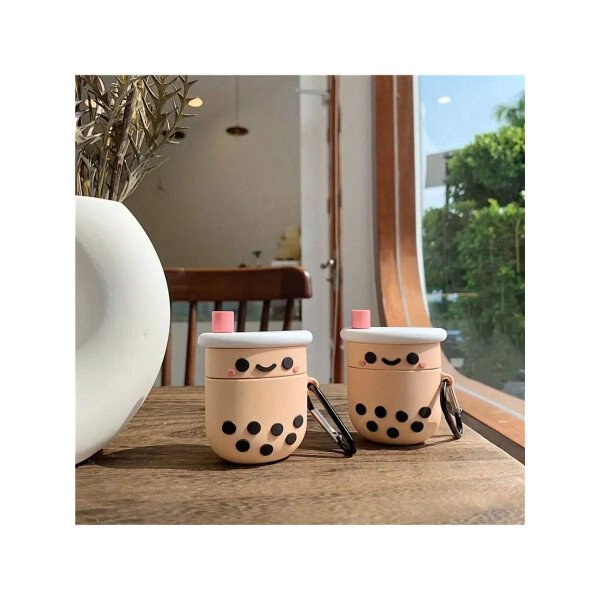 Estuche de silicona para AirPods 1/2 Pro y AirPod 3 con diseño de taza de té con leche de dibujos animados 3D - ¡Perfecto! - Imagen 6