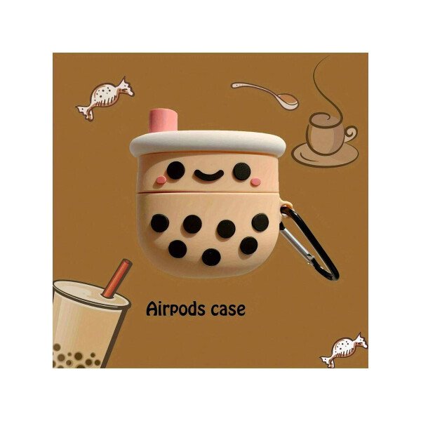 Estuche de silicona para AirPods 1/2 Pro y AirPod 3 con diseño de taza de té con leche de dibujos animados 3D - ¡Perfecto! - Imagen 9