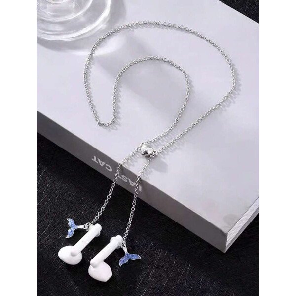 Cadena anti-pérdida para audífonos con decoración de flor - Imagen 6