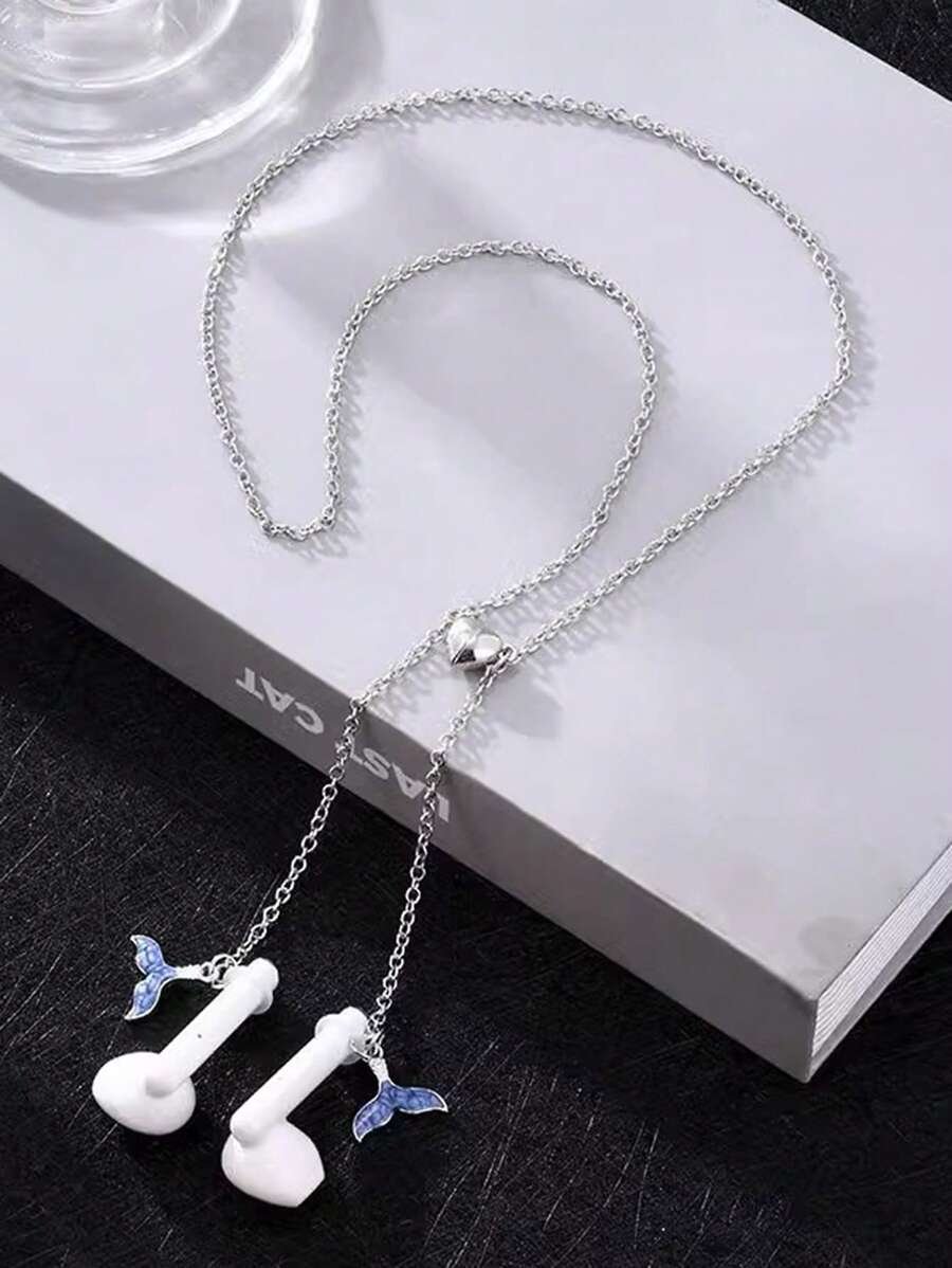 Cadena anti-pérdida para audífonos con decoración de flor - Imagen 6