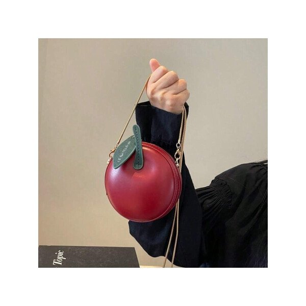 Bolso de hombro con diseño de fruta novedoso y lindo - bolso de hombro con forma de aguacate, naranja, limón, sandía, bolso bandolera con diseño de piña y fresa, bolso mini de hombro con forma de fruta, cartera de mujer (estilo fresco) - Imagen 9