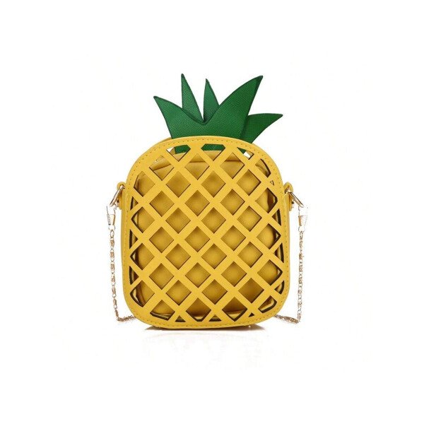 Bolso de hombro con diseño de fruta novedoso y lindo - bolso de hombro con forma de aguacate, naranja, limón, sandía, bolso bandolera con diseño de piña y fresa, bolso mini de hombro con forma de fruta, cartera de mujer (estilo fresco) - Imagen 11
