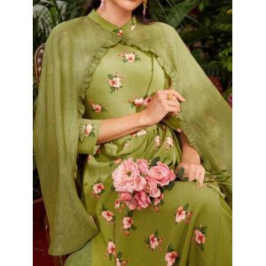 Vestido Estampado De Flores Para Mujer