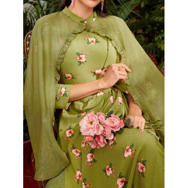 Vestido Estampado De Flores Para Mujer - Imagen 2