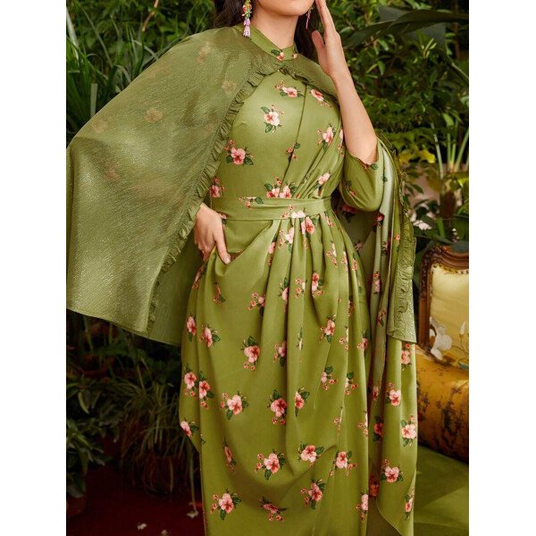 Vestido Estampado De Flores Para Mujer - Imagen 5