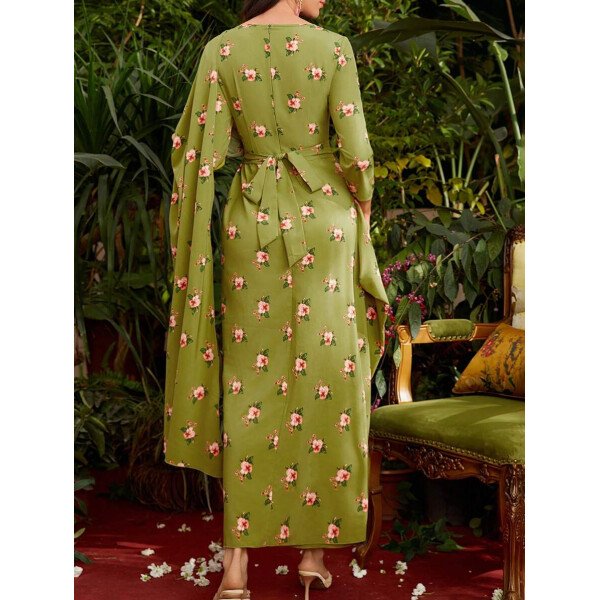 Vestido Estampado De Flores Para Mujer - Imagen 8