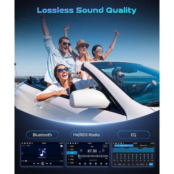 4+128G Android 15 Radio estéreo para coche para Ford Edge 2016-2020 con Carplay inalámbrico Android Auto, unidad principal de pantalla en celda de 9 pulgadas con GPS/Bluetooth 5.0/FM RDS/EQ/Wi-Fi - Imagen 5
