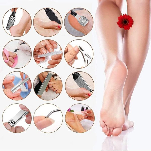 Removedor eléctrico de callos para pies (con aspiradora de caspa), kit de pedicura portátil para limas de pies, removedor de callos de pies, lima de pies impermeable recargable para el cuidado de los - Imagen 25