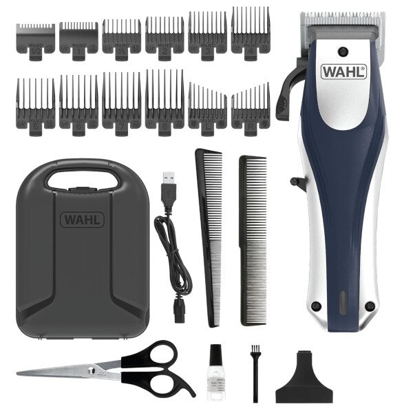 Wahl Cortapelos inalámbricos recargables de iones de litio para hombres, mujeres y niños con tecnología de carga inteligente para un corte de pelo cómodo en casa, modelo 79470