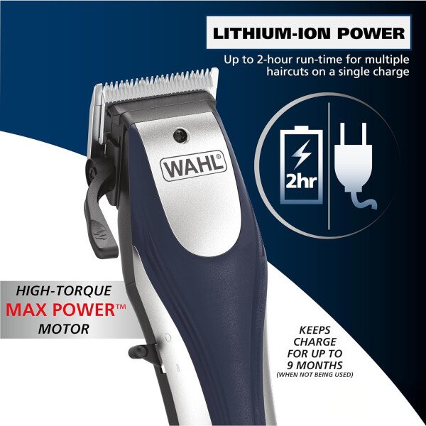 Wahl Cortapelos inalámbricos recargables de iones de litio para hombres, mujeres y niños con tecnología de carga inteligente para un corte de pelo cómodo en casa, modelo 79470 - Imagen 4