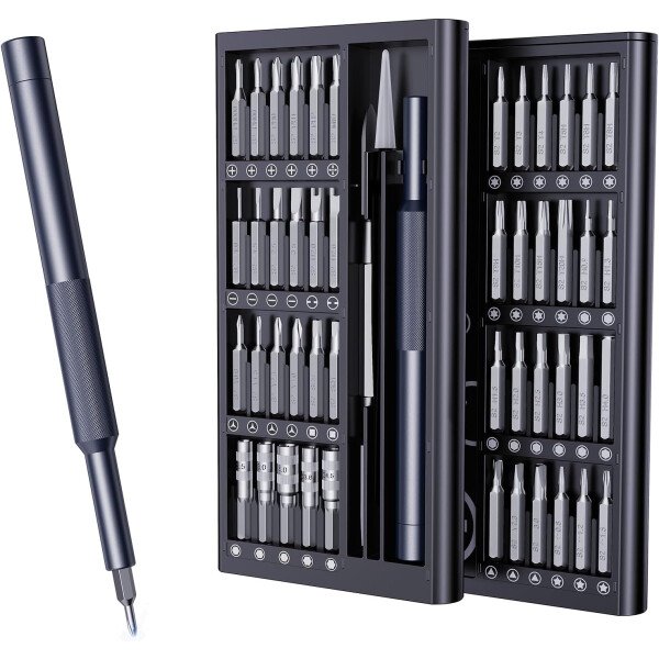 AXTH Juego de destornilladores de precisión pequeños 25 en 1, kit de herramientas de reparación magnética profesional para teléfono, computadora, reloj, laptop, Macbook, timbre de timbre de anillo, - Imagen 8