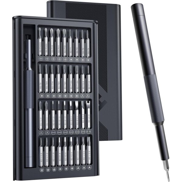 AXTH Juego de destornilladores de precisión pequeños 25 en 1, kit de herramientas de reparación magnética profesional para teléfono, computadora, reloj, laptop, Macbook, timbre de timbre de anillo, - Imagen 19