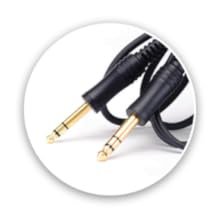 Auriculares de aviación general Kore Aviation para pilotos con puntas de cable chapadas en oro
