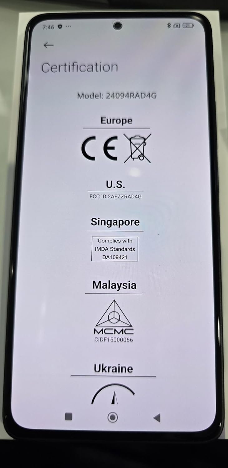 XIAOMI Redmi Note 14 5G + LTE (para Tmobile Mint Tello Global) (256 GB + 8 GB) 6.67 pulgadas NFC 120Hz 108MP AI Triple Cam desbloqueado modelo 24094RAD4G Dual Sim (verde coral) - Imagen 2