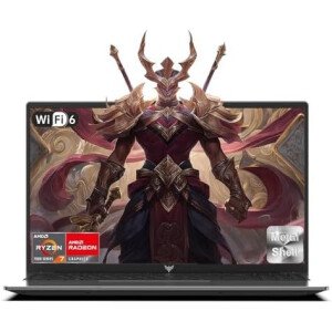 Laptop para juegos 2025 con AMD Ryzen7 5825U (hasta 4.5 GHZ, 8C/16T), gráficos AMD Radeon, computadora portátil SSD DDR4x2 de 16 GB de 512 GB con teclado numérico, pantalla IPS de 15.6