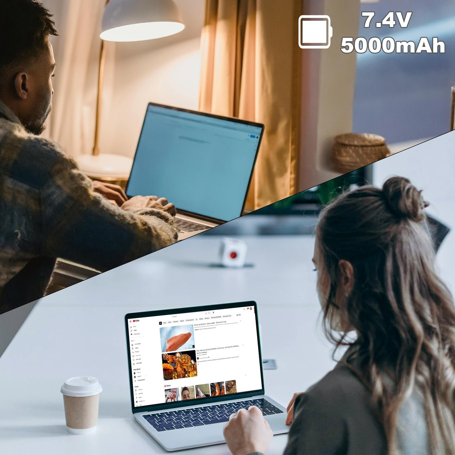 Computadora portátil de 14.1 pulgadas, portátil de cuatro núcleos, Windows 11, portátil tradicional con 6 GB DDR4 256 GB SSD 2.4/5G WiFi BT4.0 HDMI USB 3.0, batería de gran capacidad - Imagen 4