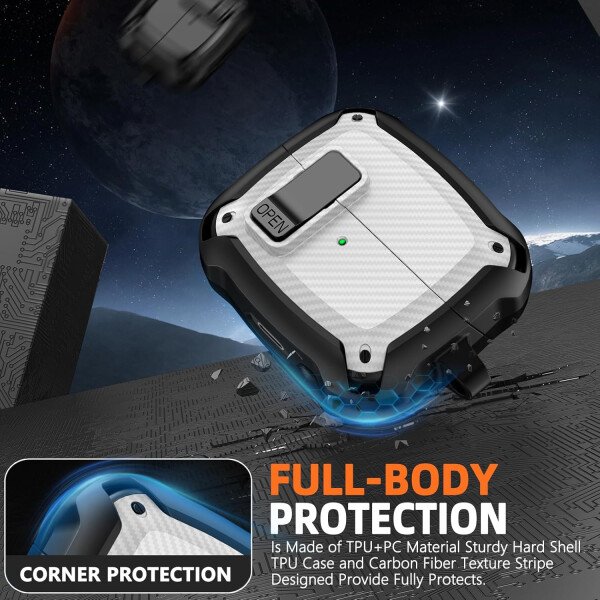 Compatible con Samsung Galaxy Buds3 FE (2025) / Buds3 Pro (2024) / Buds 3 Case (2024) con soporte para teléfono, compatible con MagSafe, con diseño de clip de bloqueo seguro y kit de - Imagen 28