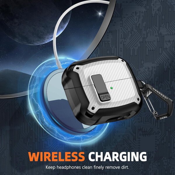Compatible con Samsung Galaxy Buds3 FE (2025) / Buds3 Pro (2024) / Buds 3 Case (2024) con soporte para teléfono, compatible con MagSafe, con diseño de clip de bloqueo seguro y kit de - Imagen 30