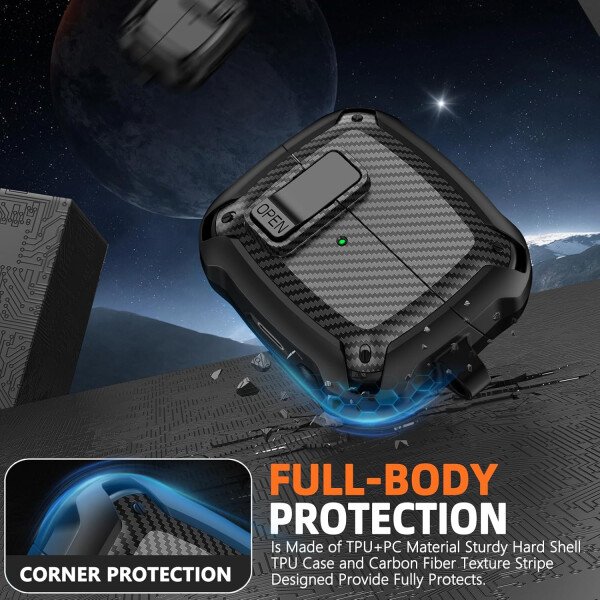 Compatible con Samsung Galaxy Buds3 FE (2025) / Buds3 Pro (2024) / Buds 3 Case (2024) con soporte para teléfono, compatible con MagSafe, con diseño de clip de bloqueo seguro y kit de - Imagen 52