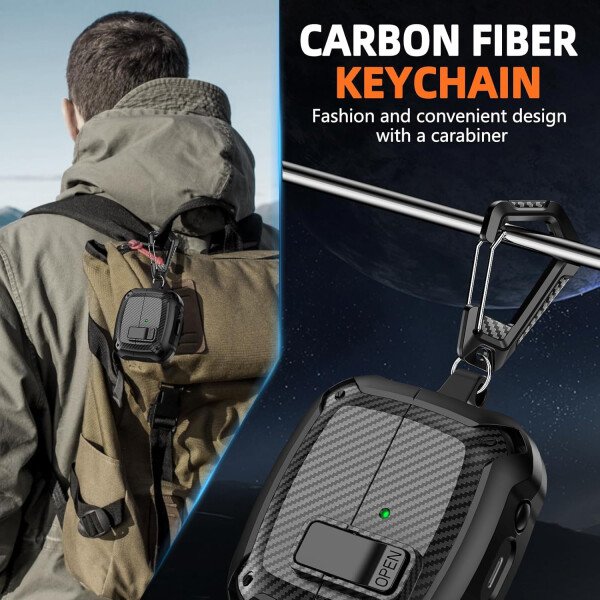 Compatible con Samsung Galaxy Buds3 FE (2025) / Buds3 Pro (2024) / Buds 3 Case (2024) con soporte para teléfono, compatible con MagSafe, con diseño de clip de bloqueo seguro y kit de - Imagen 54
