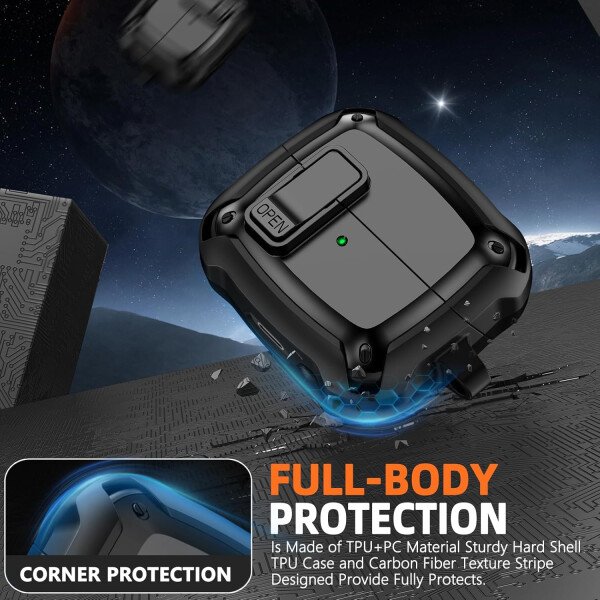 Compatible con Samsung Galaxy Buds3 FE (2025) / Buds3 Pro (2024) / Buds 3 Case (2024) con soporte para teléfono, compatible con MagSafe, con diseño de clip de bloqueo seguro y kit de - Imagen 58