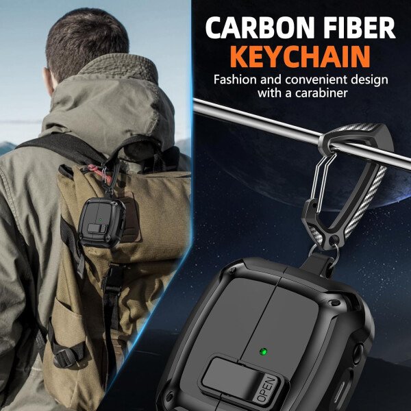 Compatible con Samsung Galaxy Buds3 FE (2025) / Buds3 Pro (2024) / Buds 3 Case (2024) con soporte para teléfono, compatible con MagSafe, con diseño de clip de bloqueo seguro y kit de - Imagen 59