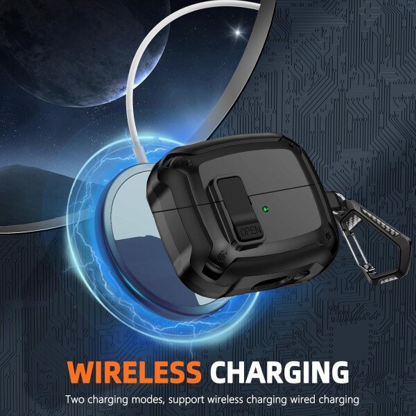 Compatible con Samsung Galaxy Buds3 FE (2025) / Buds3 Pro (2024) / Buds 3 Case (2024) con soporte para teléfono, compatible con MagSafe, con diseño de clip de bloqueo seguro y kit de - Imagen 60