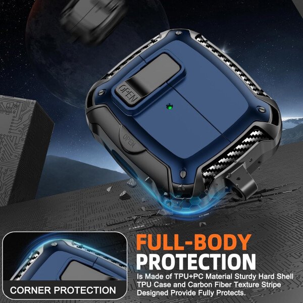 Compatible con Samsung Galaxy Buds3 FE (2025) / Buds3 Pro (2024) / Buds 3 Case (2024) con soporte para teléfono, compatible con MagSafe, con diseño de clip de bloqueo seguro y kit de - Imagen 71