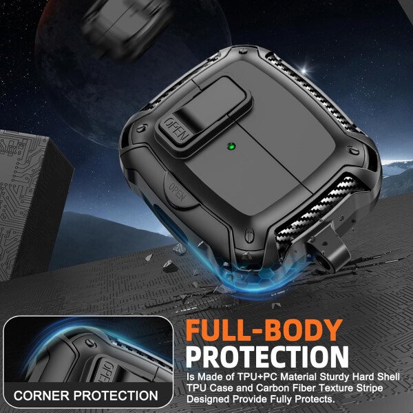 Compatible con Samsung Galaxy Buds3 FE (2025) / Buds3 Pro (2024) / Buds 3 Case (2024) con soporte para teléfono, compatible con MagSafe, con diseño de clip de bloqueo seguro y kit de - Imagen 89