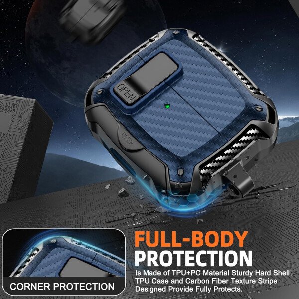 Compatible con Samsung Galaxy Buds3 FE (2025) / Buds3 Pro (2024) / Buds 3 Case (2024) con soporte para teléfono, compatible con MagSafe, con diseño de clip de bloqueo seguro y kit de - Imagen 95