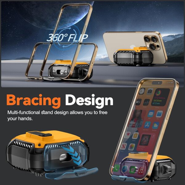 Compatible con Samsung Galaxy Buds3 FE (2025) / Buds3 Pro (2024) / Buds 3 Case (2024) con soporte para teléfono, compatible con MagSafe, con diseño de clip de bloqueo seguro y kit de - Imagen 104