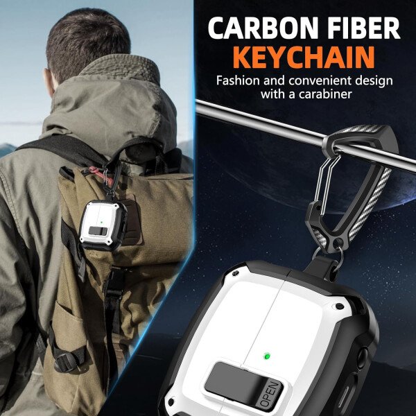 Compatible con Samsung Galaxy Buds3 FE (2025) / Buds3 Pro (2024) / Buds 3 Case (2024) con soporte para teléfono, compatible con MagSafe, con diseño de clip de bloqueo seguro y kit de - Imagen 146