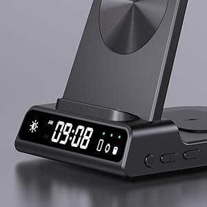 cargador inalámbrico Samsung con reloj