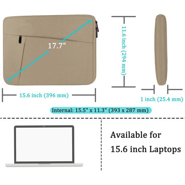 Funda protectora para portátil de 14 pulgadas, funda protectora suave acolchada para computadora portátil, funda duradera compatible con MacBook HP Lenovo Dell ASUS Acer Chromebook de 14 pulgadas, - Imagen 39