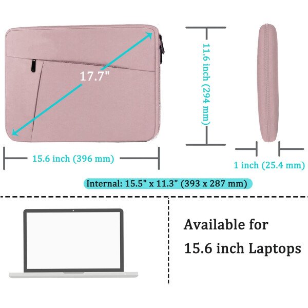 Funda protectora para portátil de 14 pulgadas, funda protectora suave acolchada para computadora portátil, funda duradera compatible con MacBook HP Lenovo Dell ASUS Acer Chromebook de 14 pulgadas, - Imagen 46