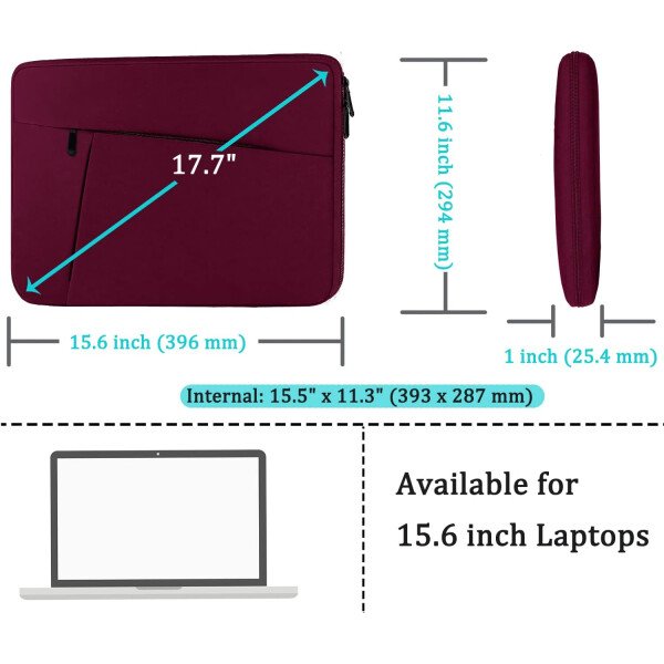 Funda protectora para portátil de 14 pulgadas, funda protectora suave acolchada para computadora portátil, funda duradera compatible con MacBook HP Lenovo Dell ASUS Acer Chromebook de 14 pulgadas, - Imagen 62