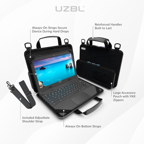 Funda para Chromebook y laptops, diseñada para estudiantes, aulas y negocios de 13 a 14 pulgadas - Imagen 8