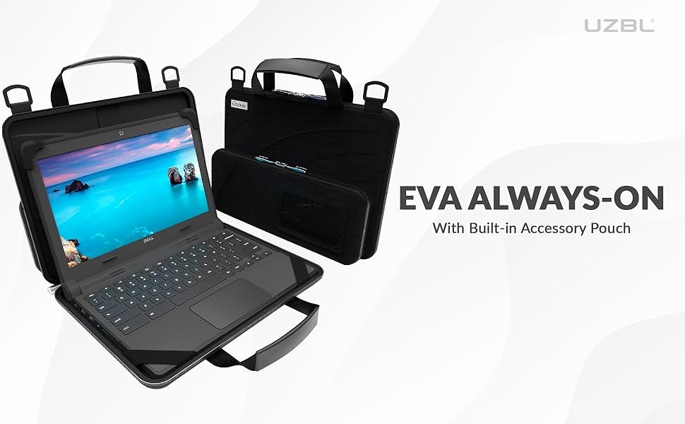 Funda para Chromebook siempre encendida con funda para dispositivos de 13 y 14 pulgadas para uso en el aula y estudiante