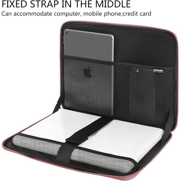 DOMISO Funda impermeable para laptop de 14 pulgadas con asa, ligera, suave, EVA, funda para tablet de 14 pulgadas, Lenovo ThinkPad/HP Pavilion 14 Stream 14/Dell, color negro - Imagen 37