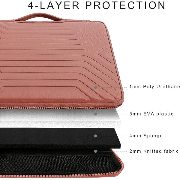 DOMISO Funda impermeable para laptop de 14 pulgadas con asa, ligera, suave, EVA, funda para tablet de 14 pulgadas, Lenovo ThinkPad/HP Pavilion 14 Stream 14/Dell, color negro - Imagen 38