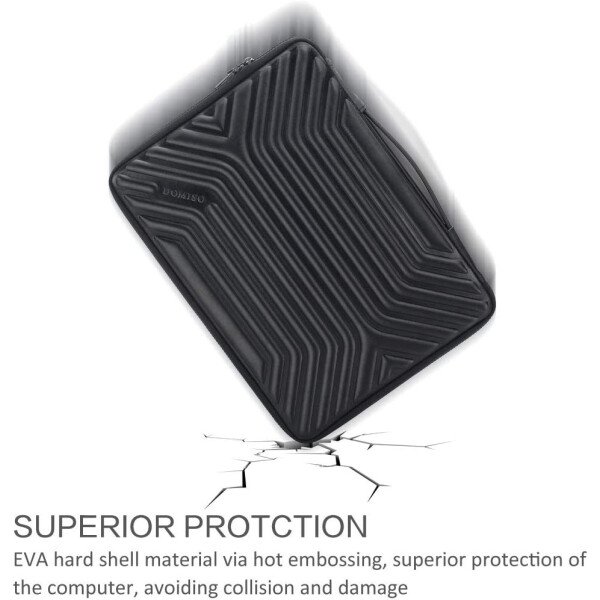 DOMISO Funda impermeable para laptop de 14 pulgadas con asa, ligera, suave, EVA, funda para tablet de 14 pulgadas, Lenovo ThinkPad/HP Pavilion 14 Stream 14/Dell, color negro - Imagen 50