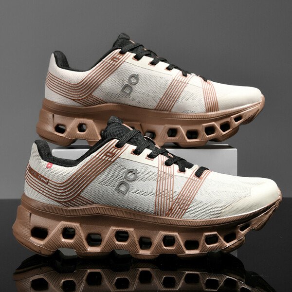 Zapatillas de running para hombre, de malla, transpirables, antideslizantes, de lujo, para correr, para exteriores, con amortiguación todoterreno. - Imagen 2