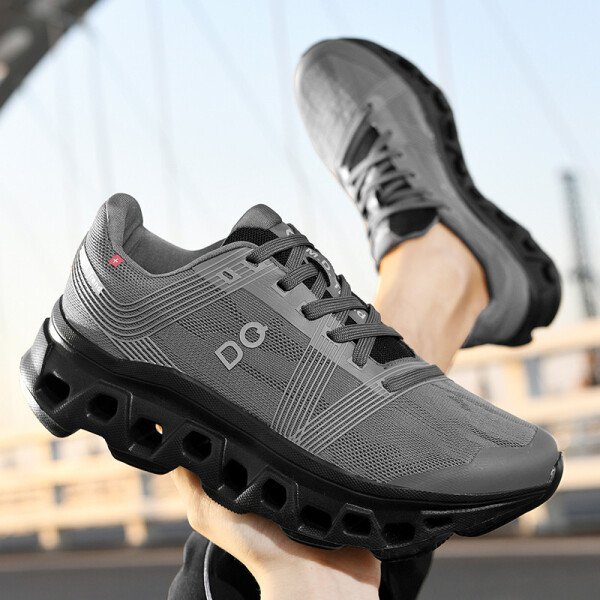 Zapatillas de running para hombre, de malla, transpirables, antideslizantes, de lujo, para correr, para exteriores, con amortiguación todoterreno. - Imagen 3